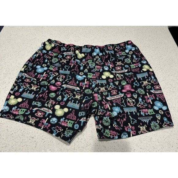 Disney‎ Parks Magic Kingdom Neon Park Icons Spandex Shorts by Her Universe 2x - Picture 2 of 2